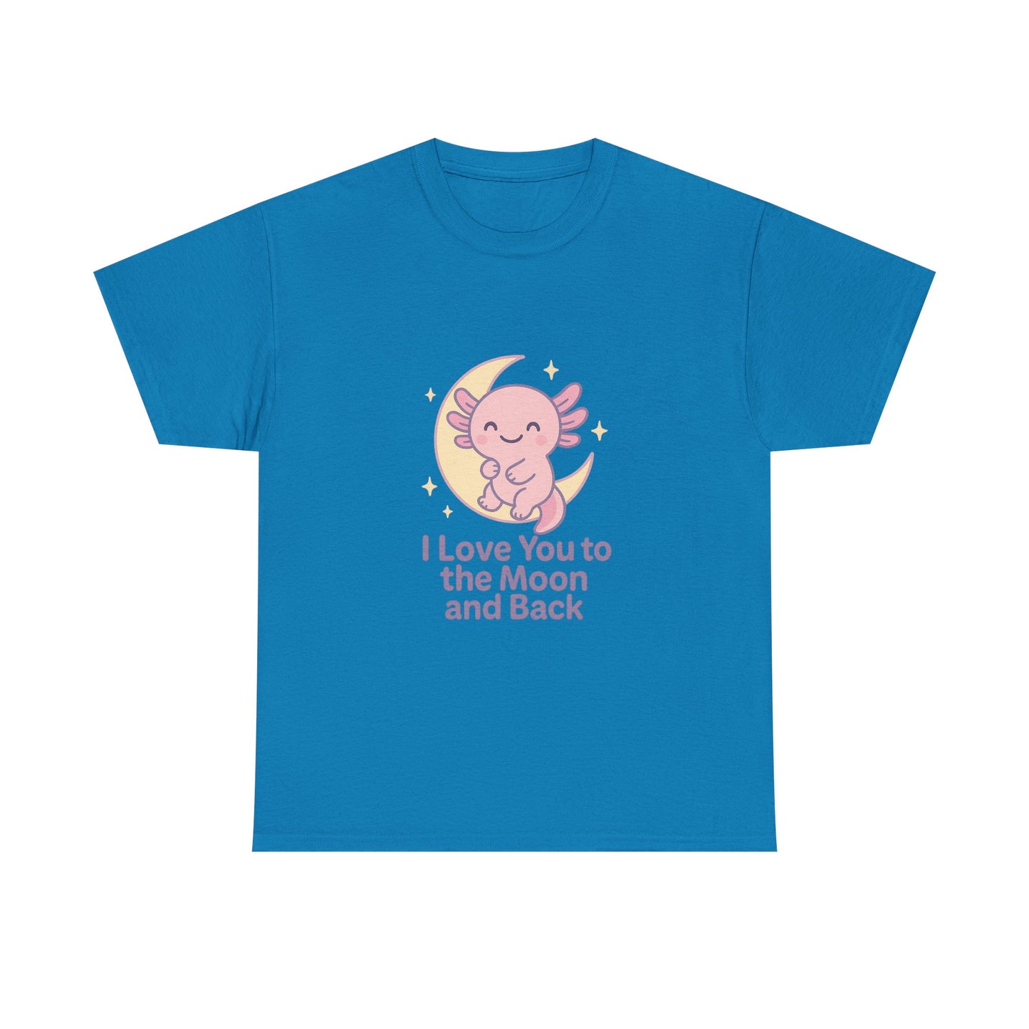 Cute Angel Love T-Shirt | I Love You to the Moon and Back Tee | Unisex Heavy Cotton Tee