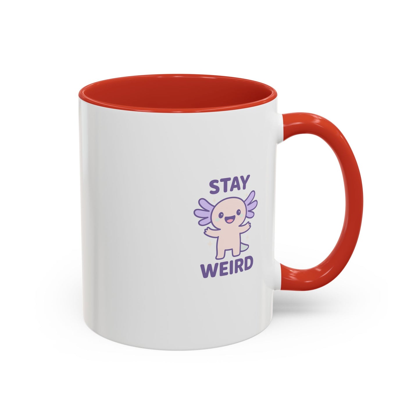 Stay Weird Accent Coffee Mug - Fun 11oz & 15oz Ceramic Cup for Quirky Coffee Lovers
