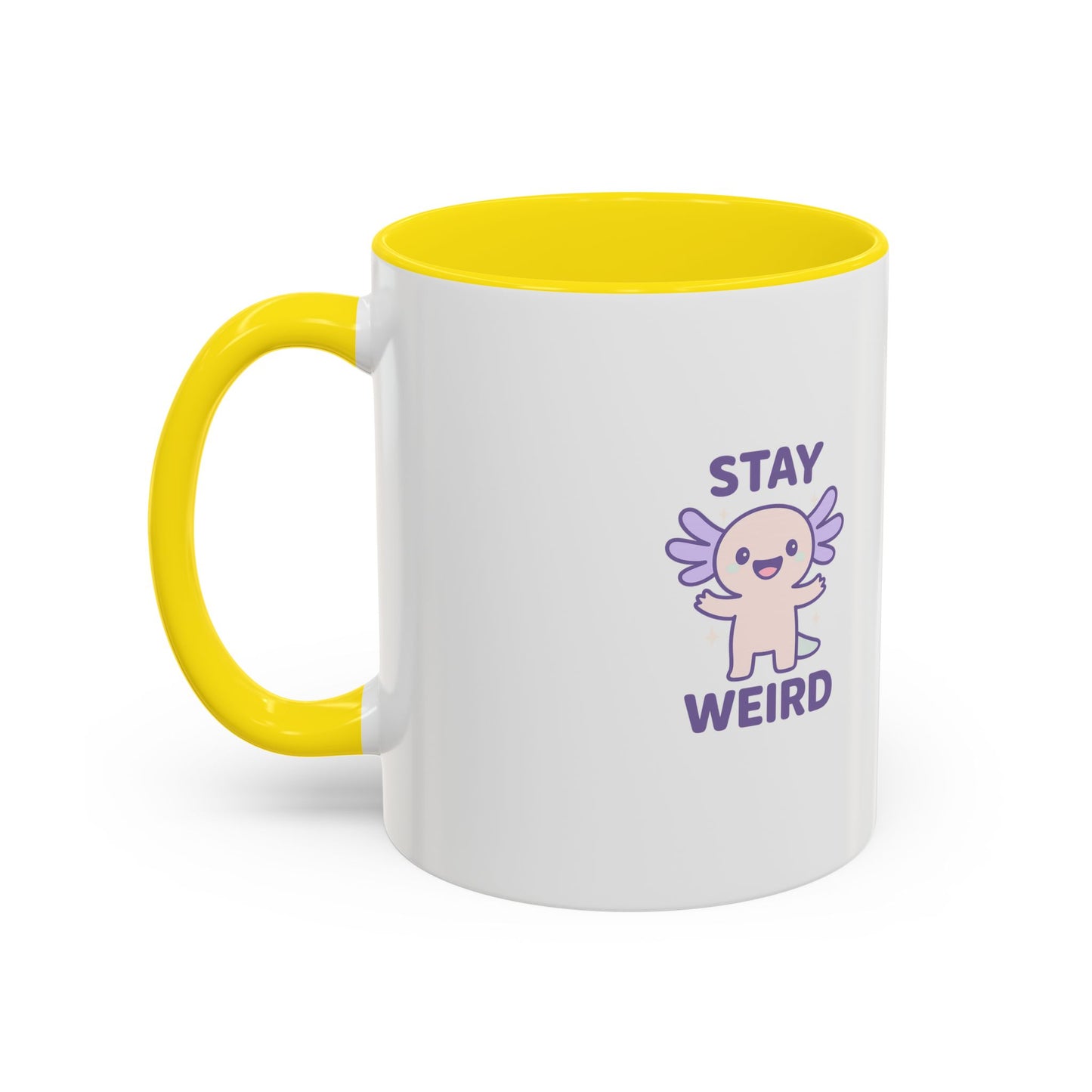 Stay Weird Accent Coffee Mug - Fun 11oz & 15oz Ceramic Cup for Quirky Coffee Lovers