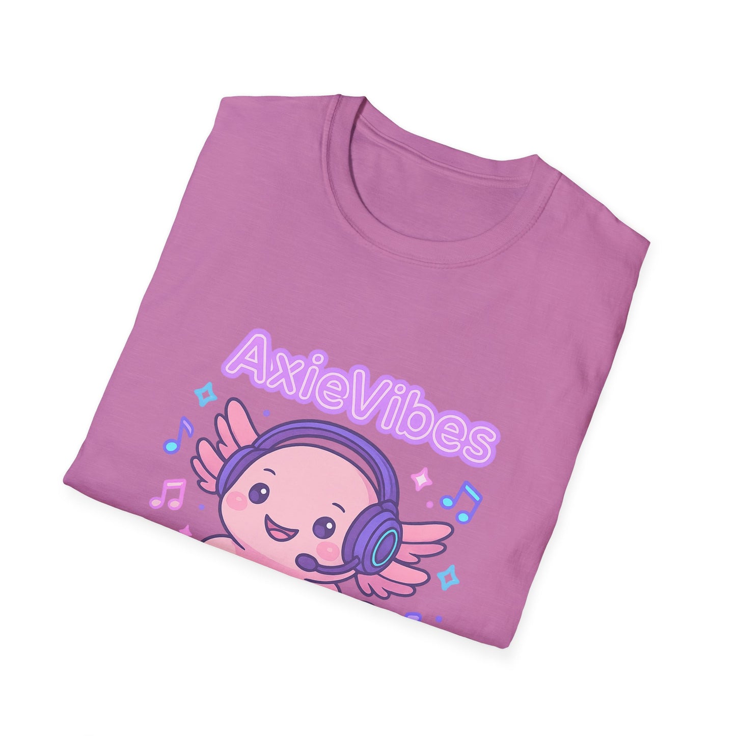 AxieVibes DJ Unisex Softstyle T-Shirt - Fun & Playful Music Tee for Gamers