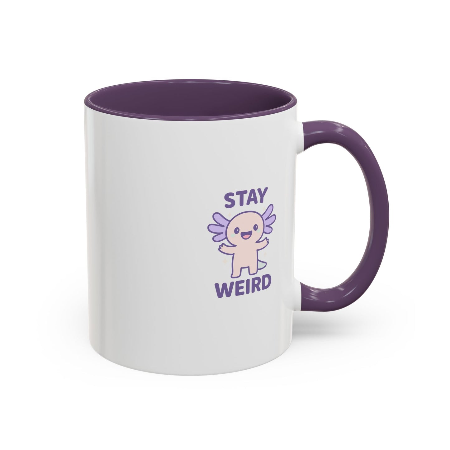 Stay Weird Accent Coffee Mug - Fun 11oz & 15oz Ceramic Cup for Quirky Coffee Lovers