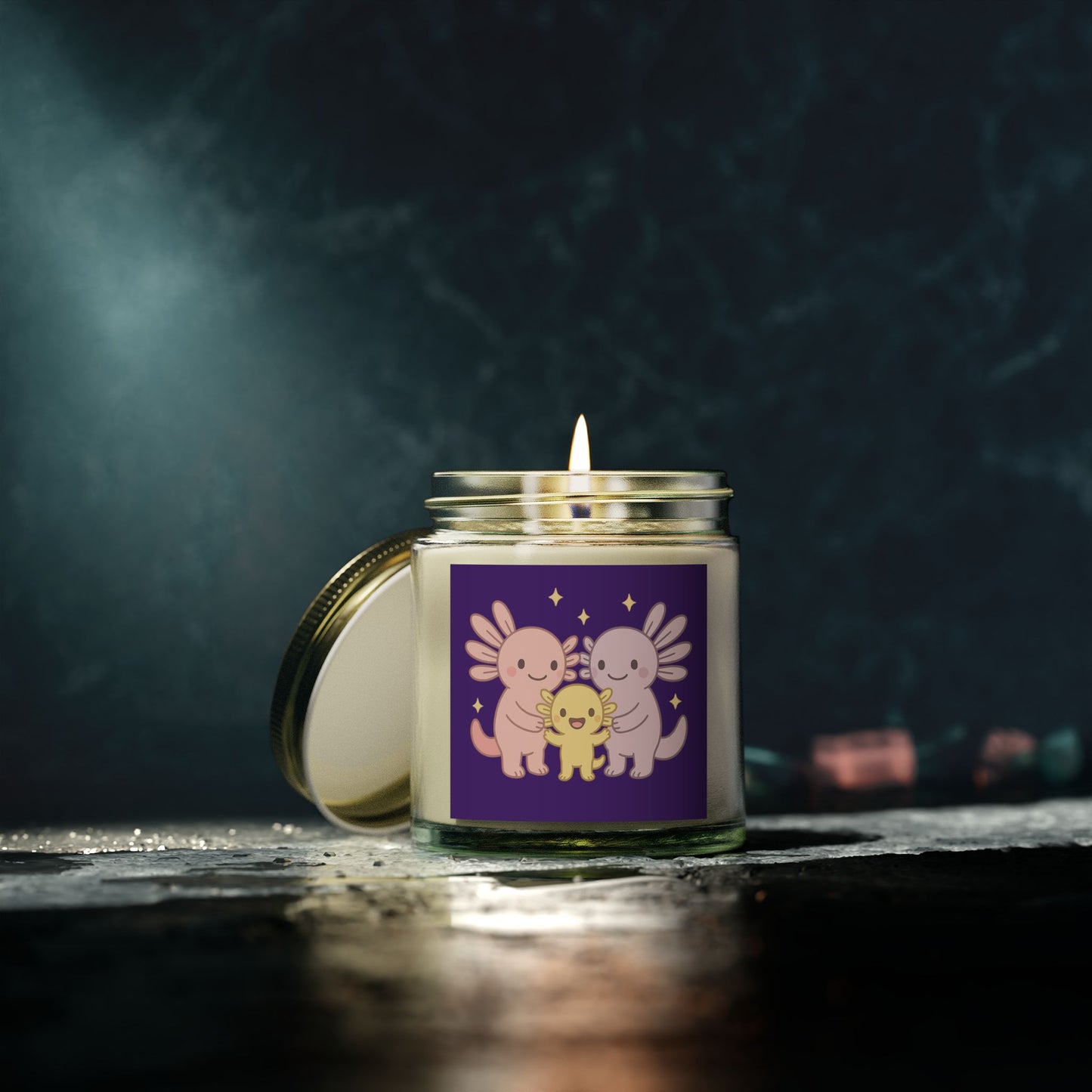 Cute Angelic Creature Scented Candle - Coconut Apricot Wax (4oz, 9oz)