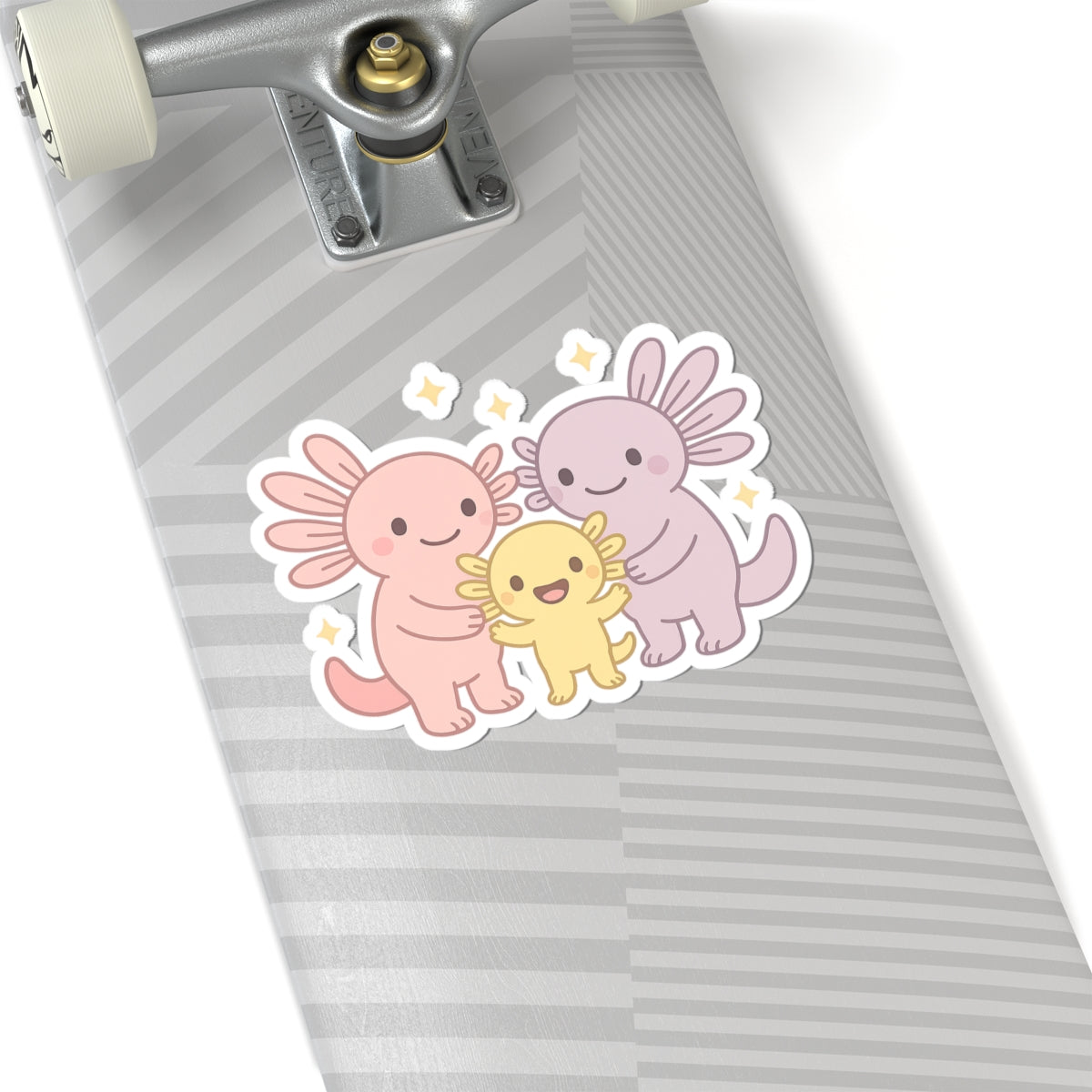 Cute Axolotl Kiss-Cut Stickers – For Kids & Animal Lovers