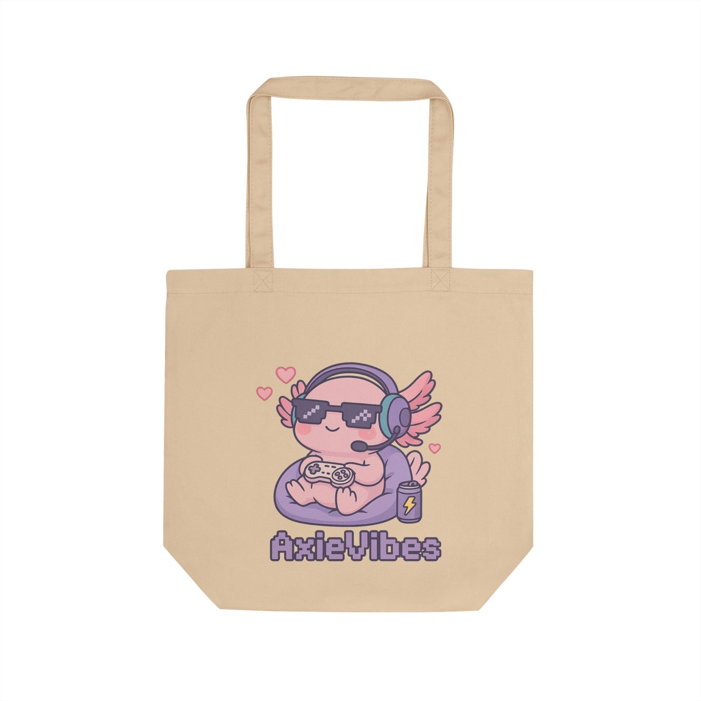Cute Gamer Eco Tote Bag - AxieVibes Design for Gamers