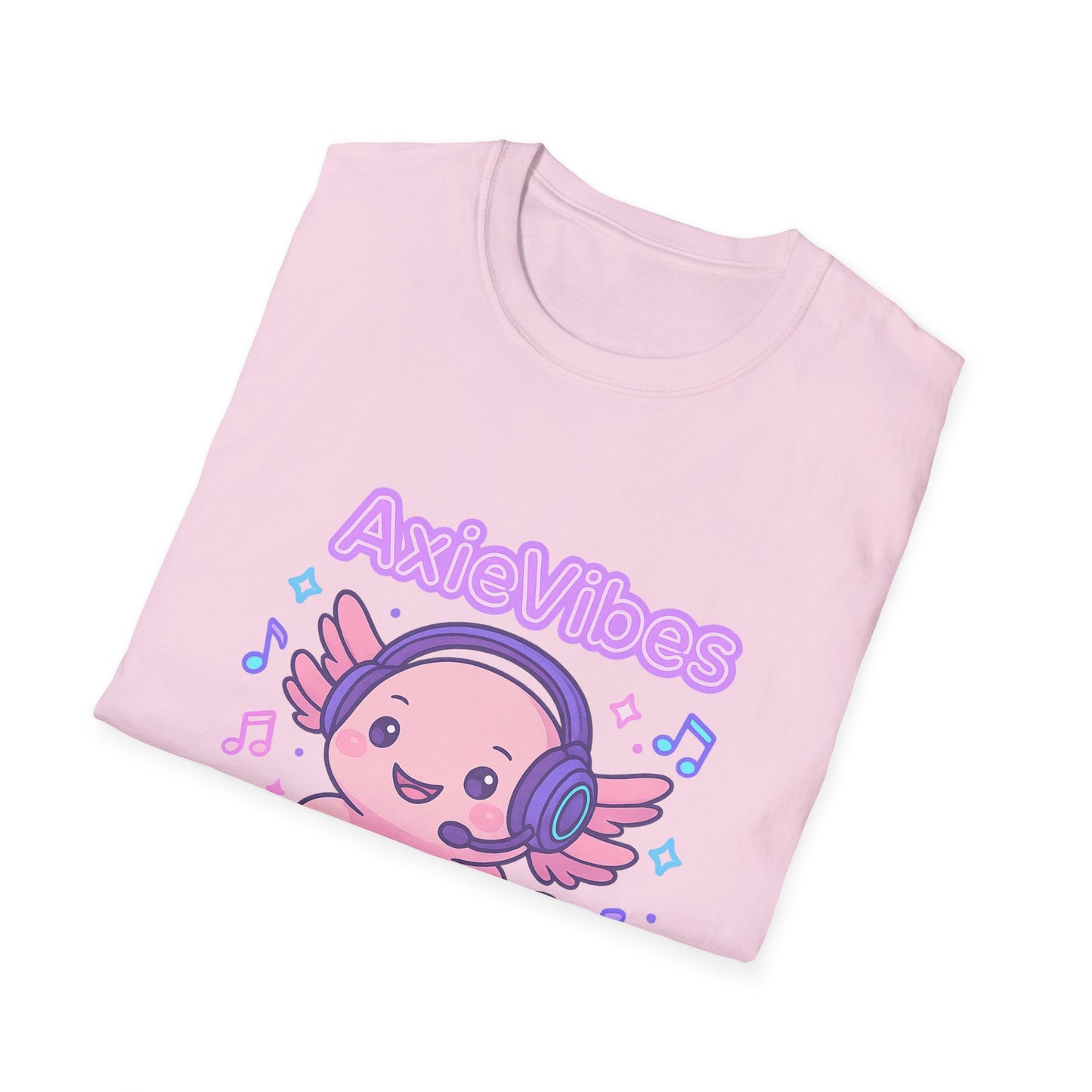 AxieVibes DJ Unisex Softstyle T-Shirt - Fun & Playful Music Tee for Gamers