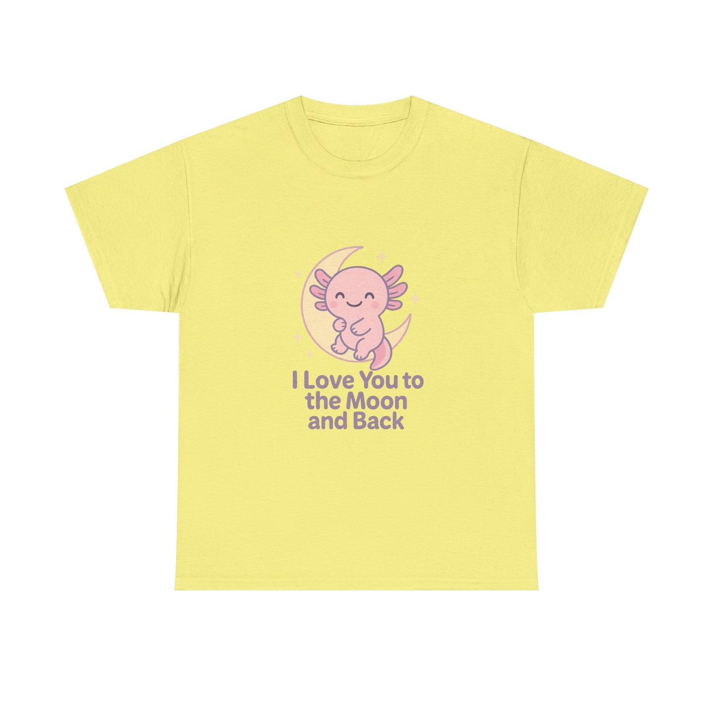 Cute Angel Love T-Shirt | I Love You to the Moon and Back Tee | Unisex Heavy Cotton Tee