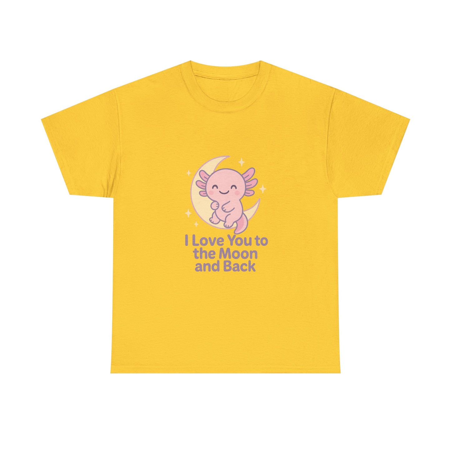 Cute Angel Love T-Shirt | I Love You to the Moon and Back Tee | Unisex Heavy Cotton Tee