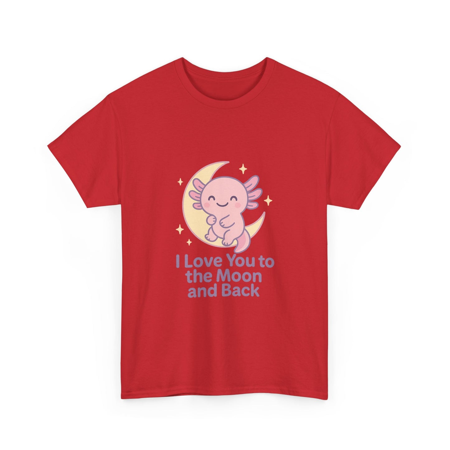 Cute Angel Love T-Shirt | I Love You to the Moon and Back Tee | Unisex Heavy Cotton Tee