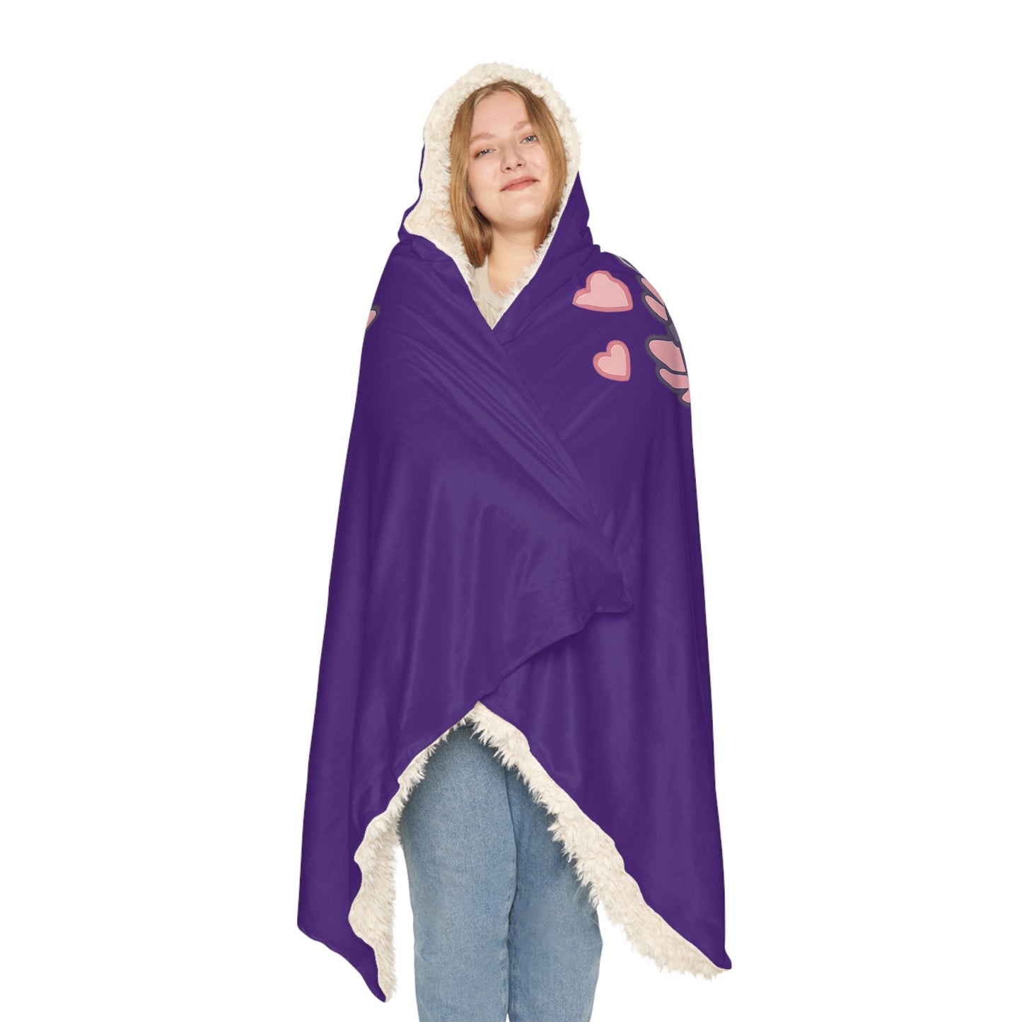 Cozy Gamer Snuggle Blanket - Axie Vibes Hooded Throw for Ultimate Comfort
