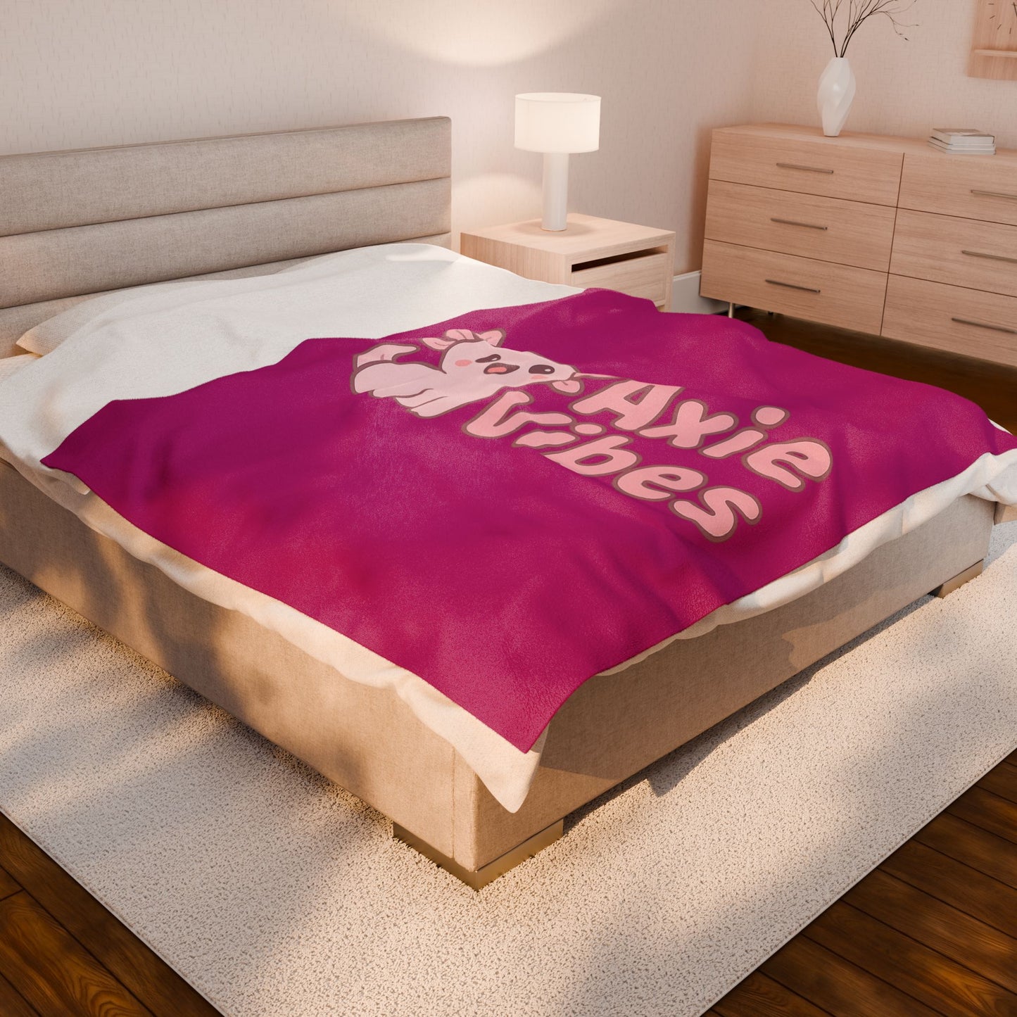 Cozy Axie Vibes Blanket - Soft Velveteen Plush Throw
