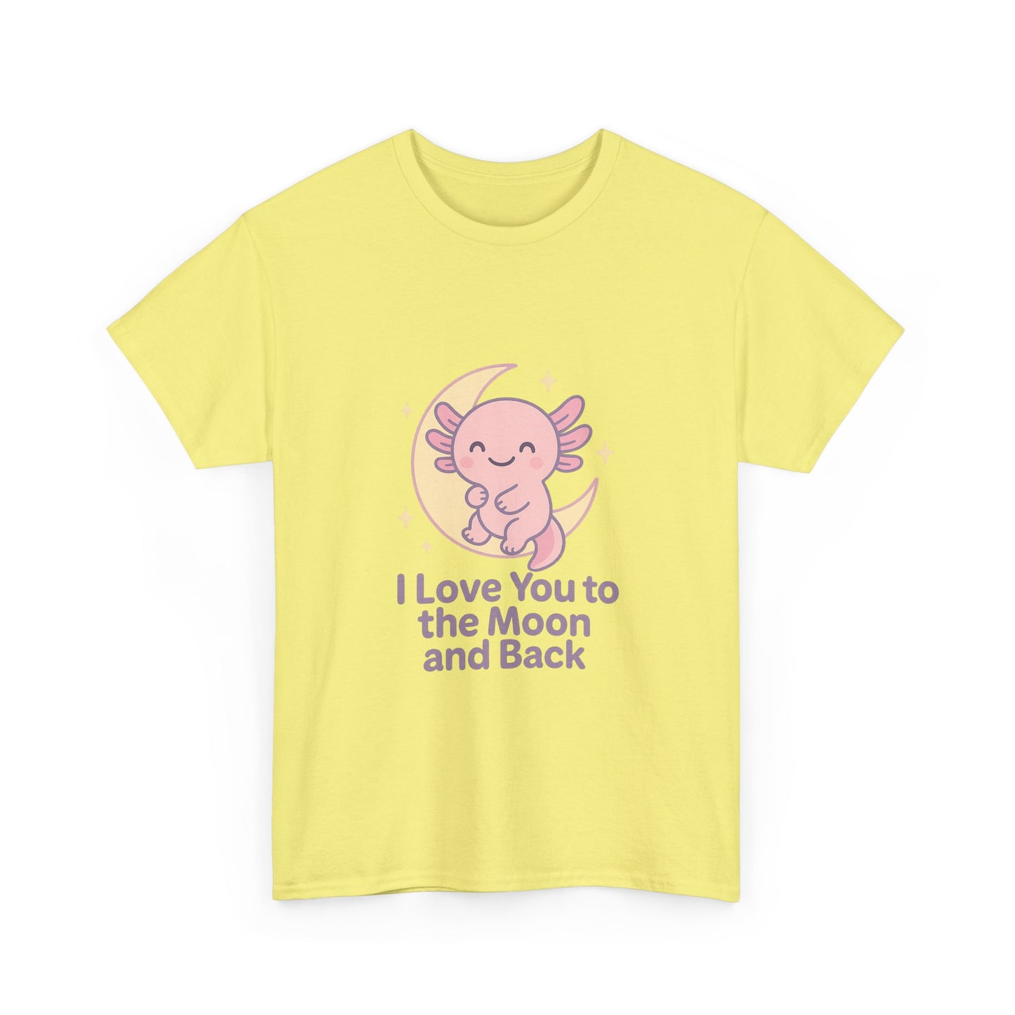 Cute Angel Love T-Shirt | I Love You to the Moon and Back Tee | Unisex Heavy Cotton Tee