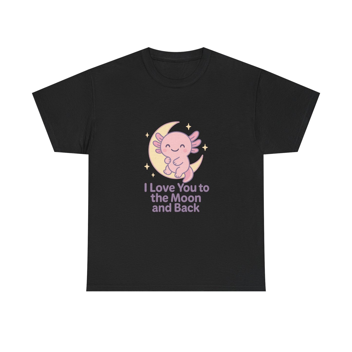 Cute Angel Love T-Shirt | I Love You to the Moon and Back Tee | Unisex Heavy Cotton Tee