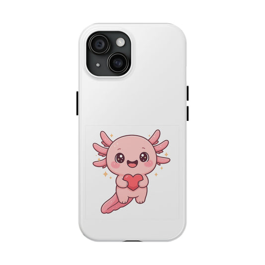 Cute Axolotl Tough Phone Case - Durable & Fun Protection for Phone Lovers