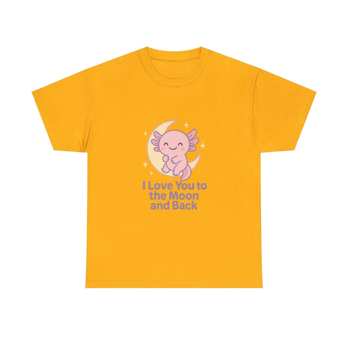 Cute Angel Love T-Shirt | I Love You to the Moon and Back Tee | Unisex Heavy Cotton Tee