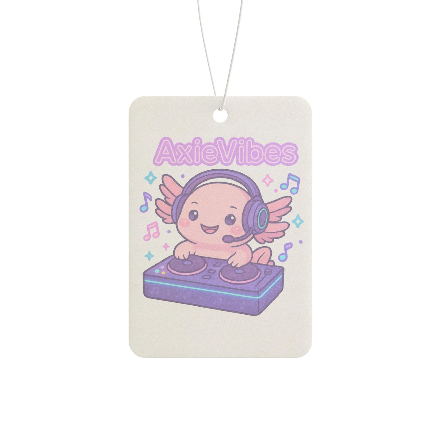AxieVibes Car Air Freshener - Cute DJ Design for Music Lovers