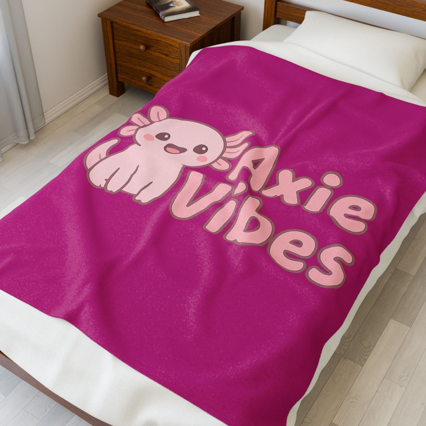 Cozy Axie Vibes Blanket - Soft Velveteen Plush Throw