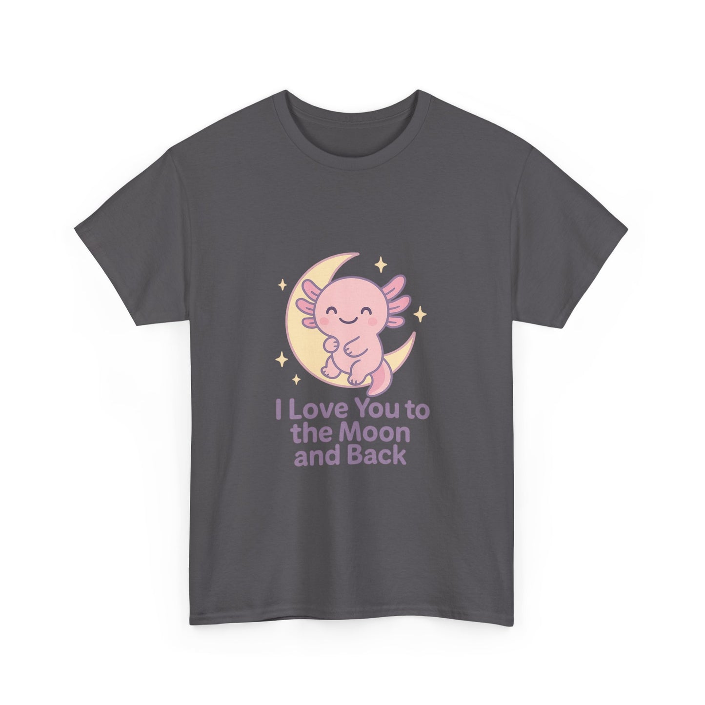 Cute Angel Love T-Shirt | I Love You to the Moon and Back Tee | Unisex Heavy Cotton Tee