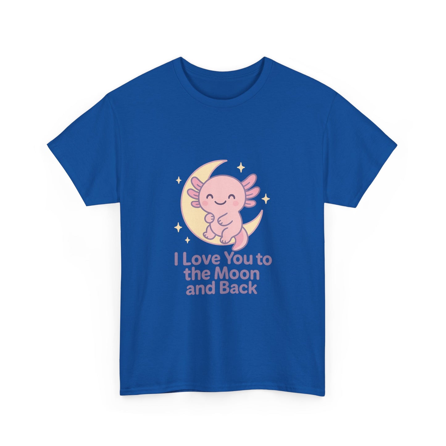 Cute Angel Love T-Shirt | I Love You to the Moon and Back Tee | Unisex Heavy Cotton Tee