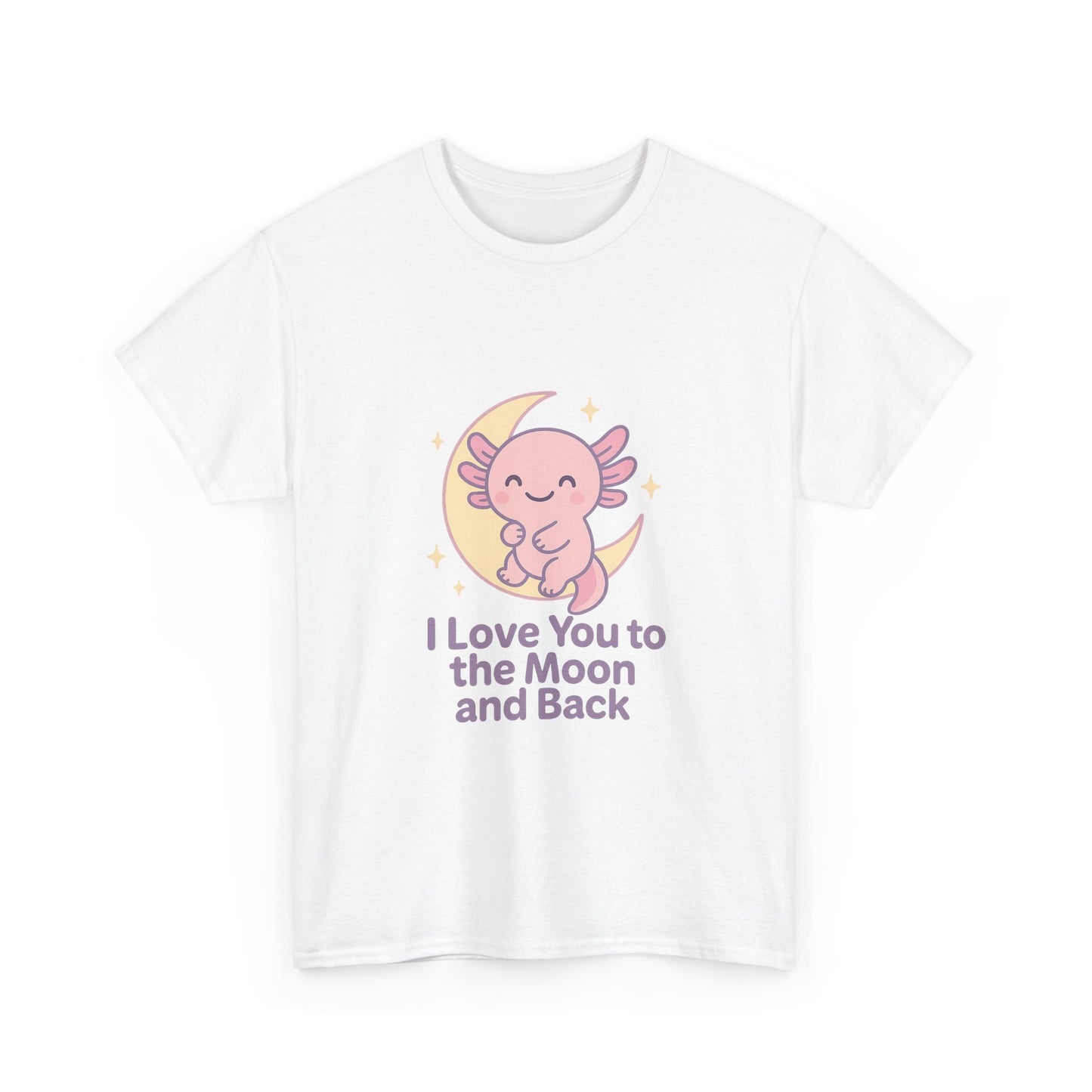 Cute Angel Love T-Shirt | I Love You to the Moon and Back Tee | Unisex Heavy Cotton Tee