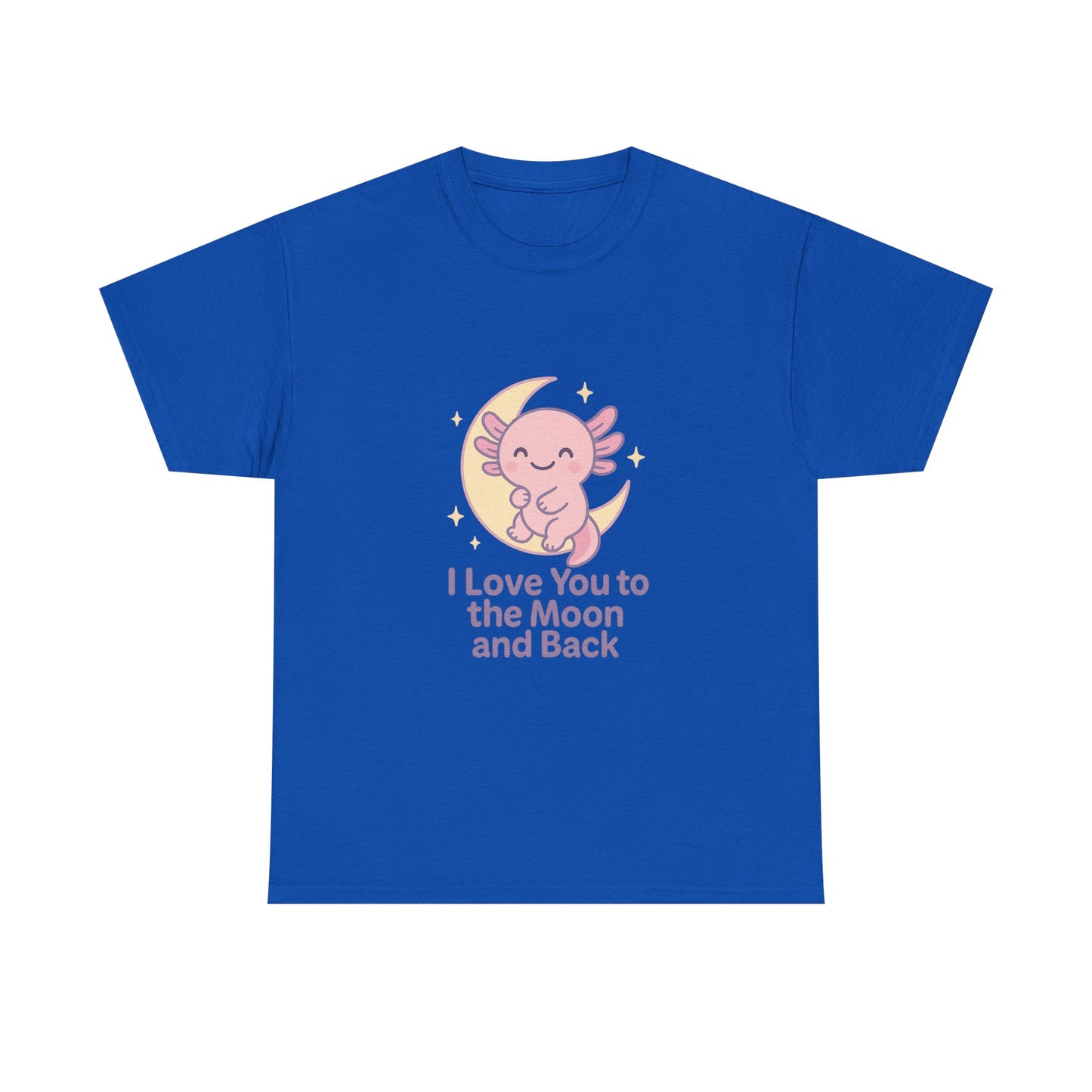 Cute Angel Love T-Shirt | I Love You to the Moon and Back Tee | Unisex Heavy Cotton Tee