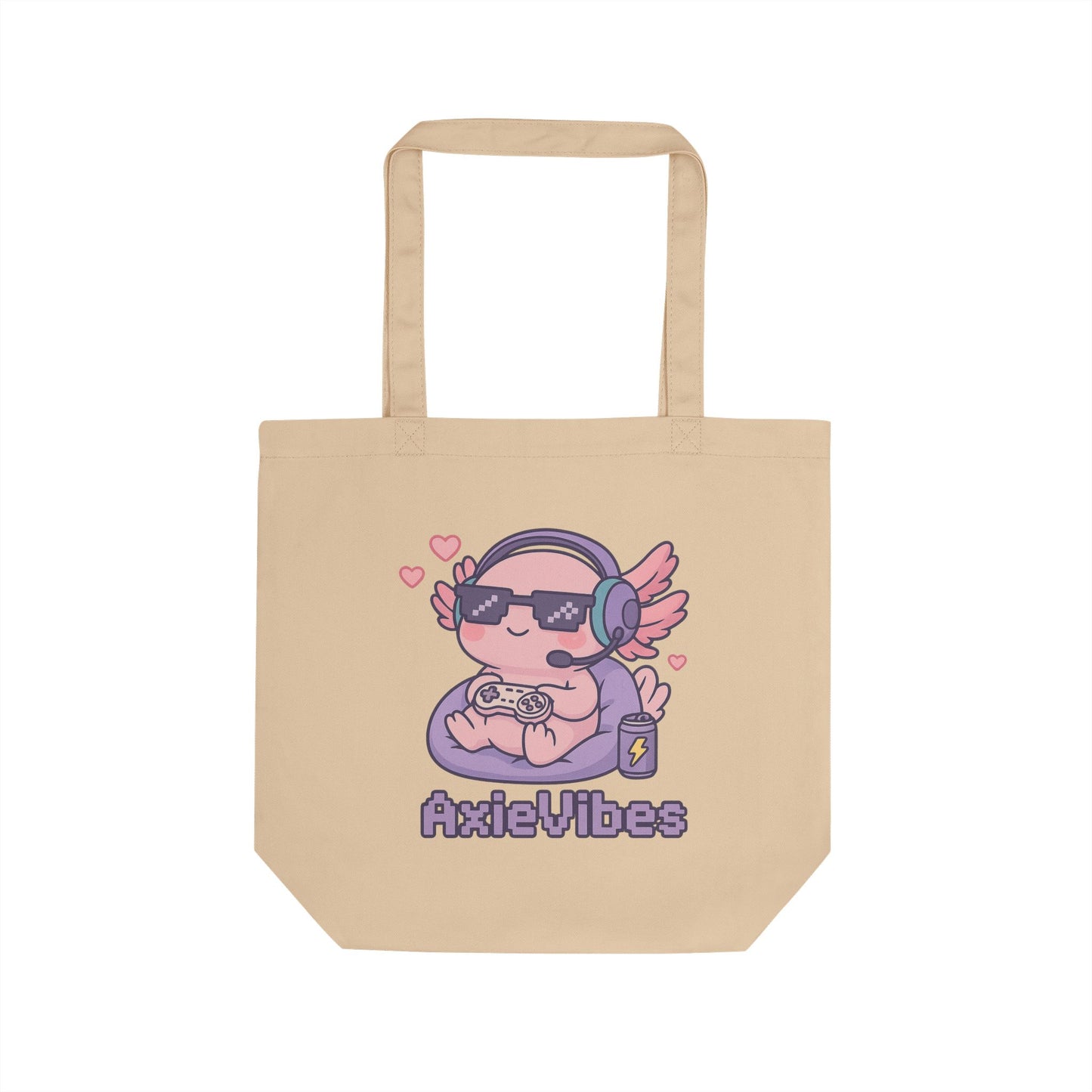 Cute Gamer Eco Tote Bag - AxieVibes Design for Gamers