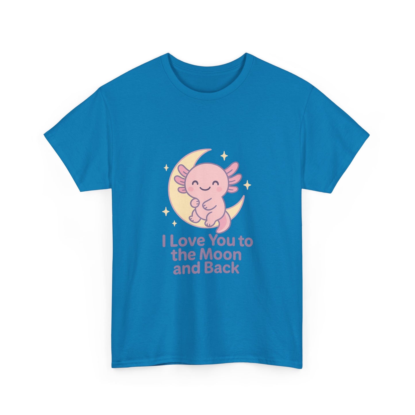 Cute Angel Love T-Shirt | I Love You to the Moon and Back Tee | Unisex Heavy Cotton Tee