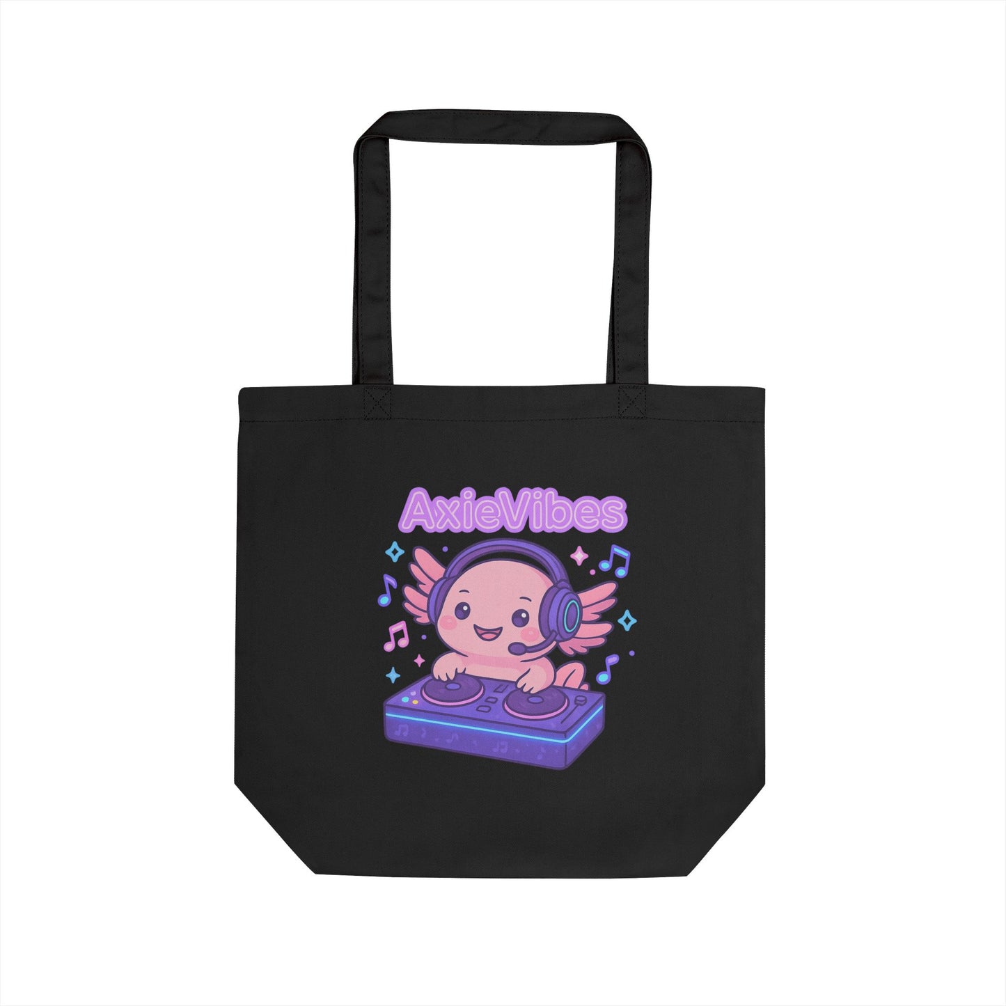 Cute Eco Tote Bag - AxieVibes Design for Music Lovers