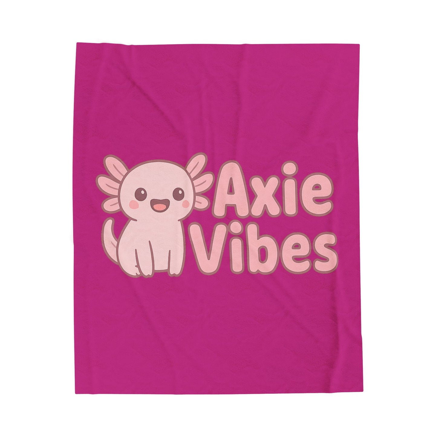 Cozy Axie Vibes Blanket - Soft Velveteen Plush Throw