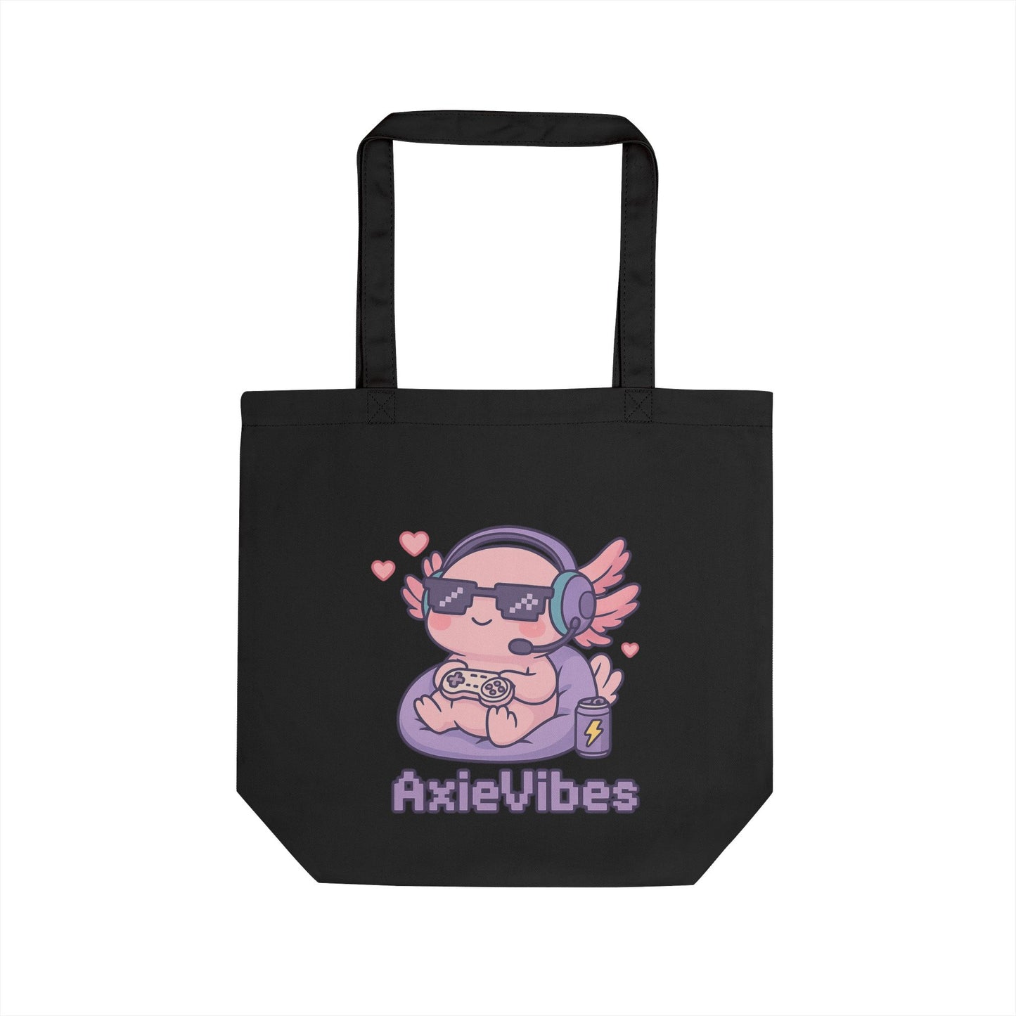 Cute Gamer Eco Tote Bag - AxieVibes Design for Gamers