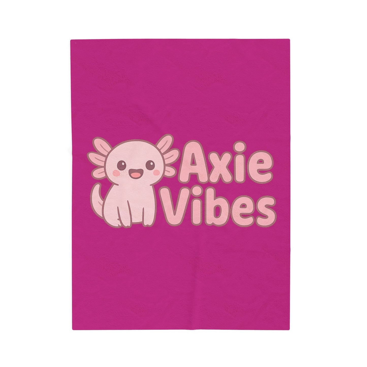 Cozy Axie Vibes Blanket - Soft Velveteen Plush Throw