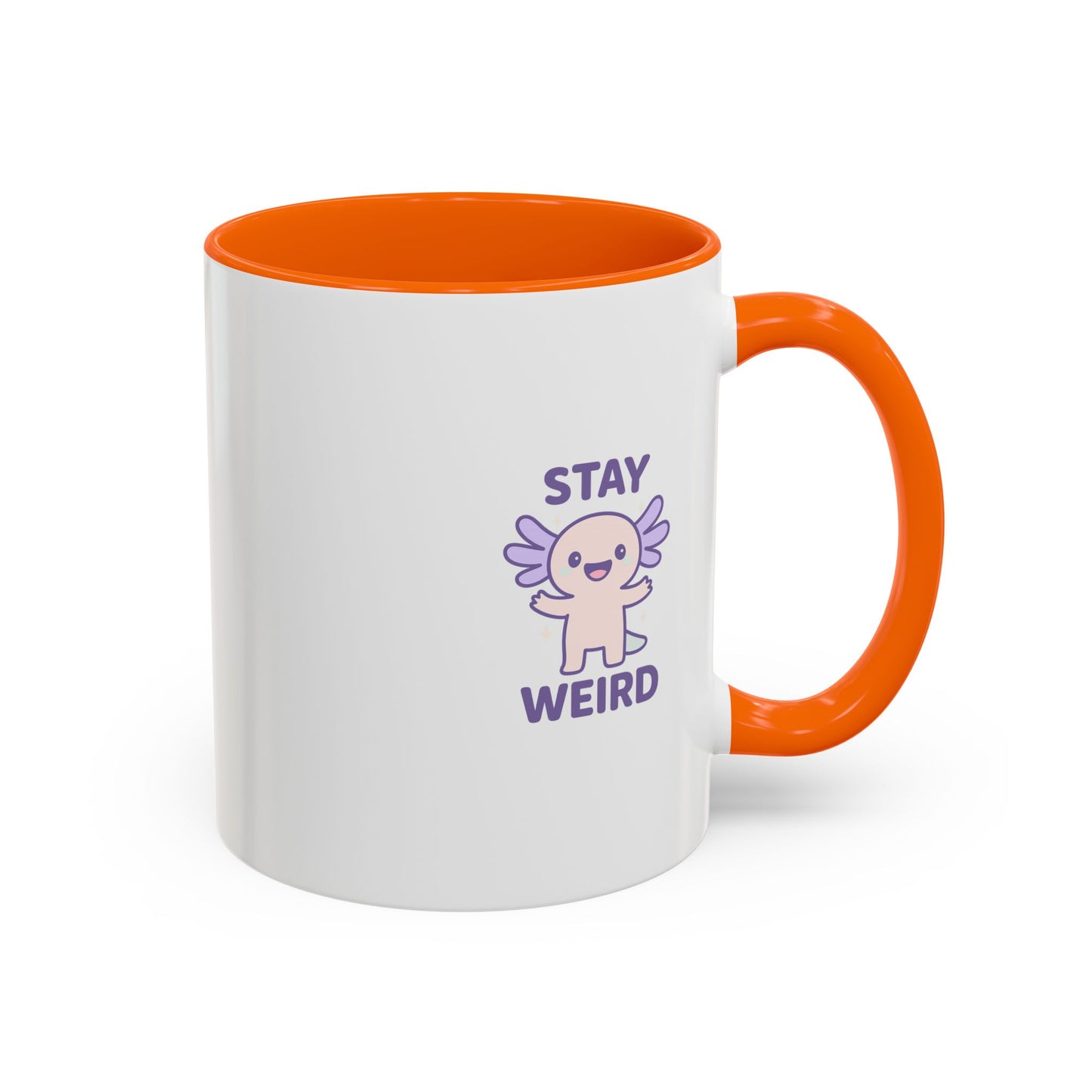 Stay Weird Accent Coffee Mug - Fun 11oz & 15oz Ceramic Cup for Quirky Coffee Lovers