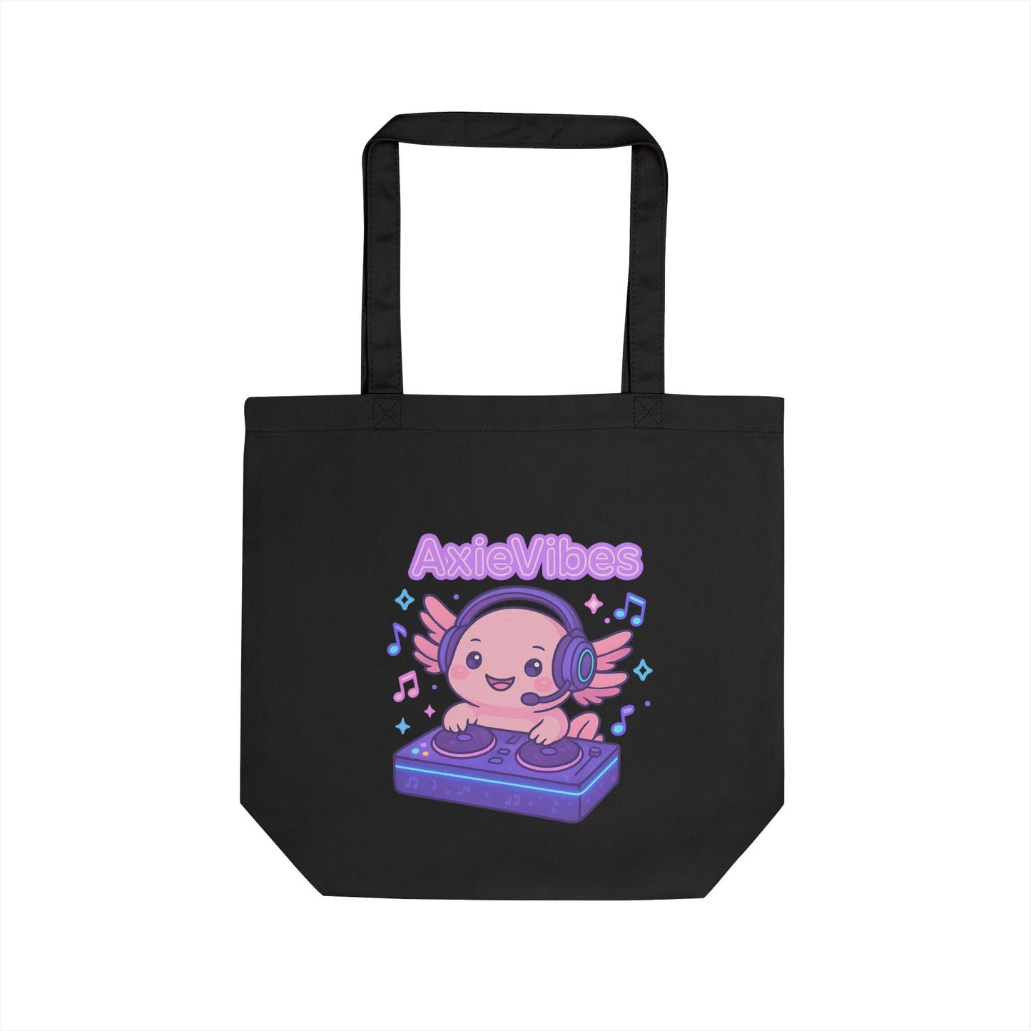 Cute Eco Tote Bag - AxieVibes Design for Music Lovers