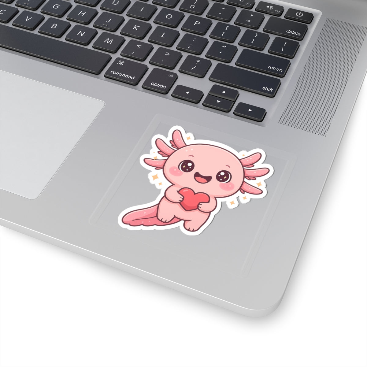 Cute Axolotl Heart Kiss-Cut Stickers for Kids & Teens - Ideal for Journals, Laptops, & Craft Projects