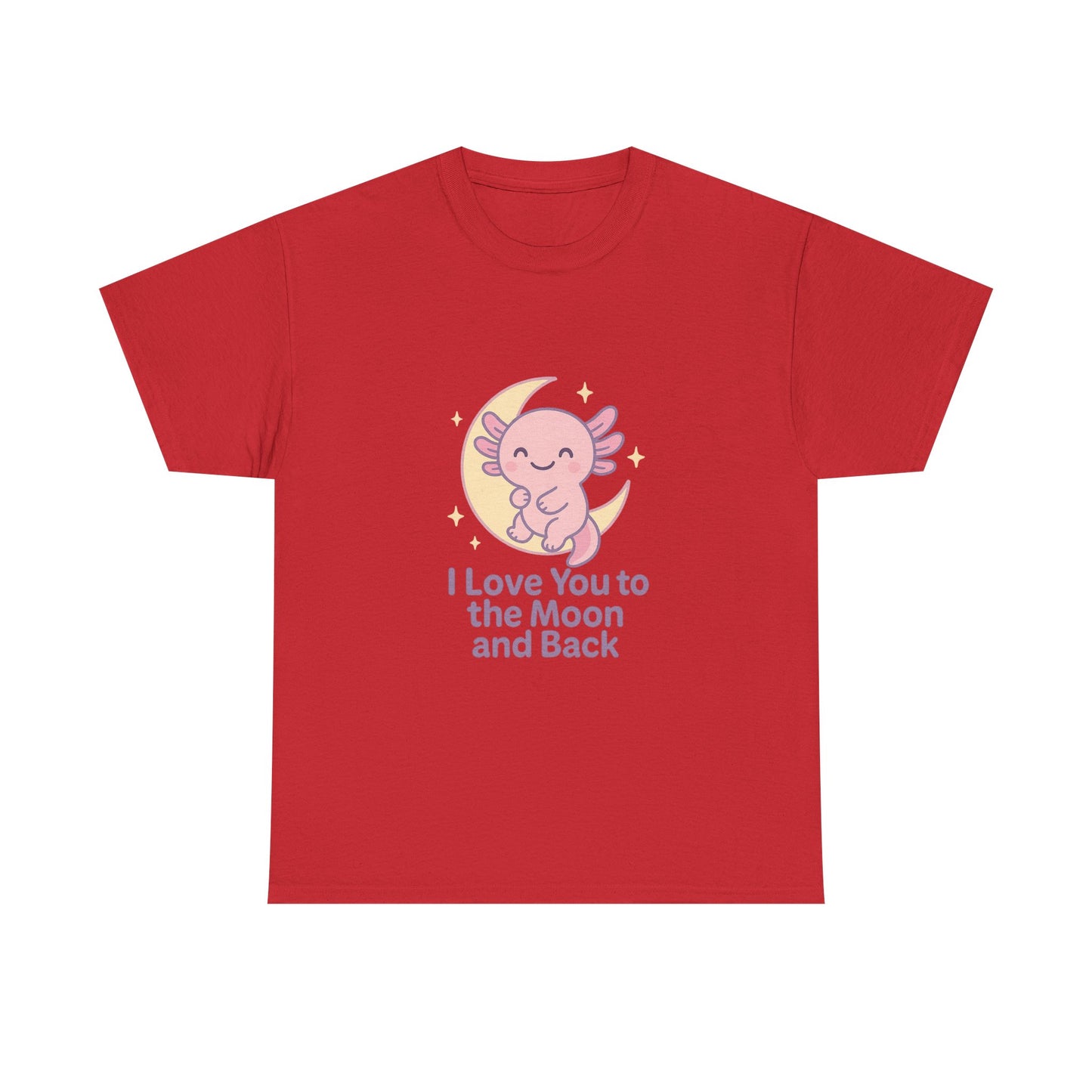Cute Angel Love T-Shirt | I Love You to the Moon and Back Tee | Unisex Heavy Cotton Tee
