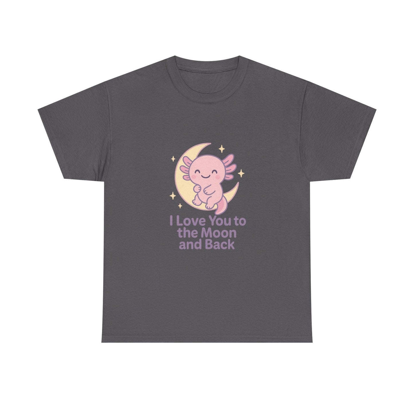 Cute Angel Love T-Shirt | I Love You to the Moon and Back Tee | Unisex Heavy Cotton Tee