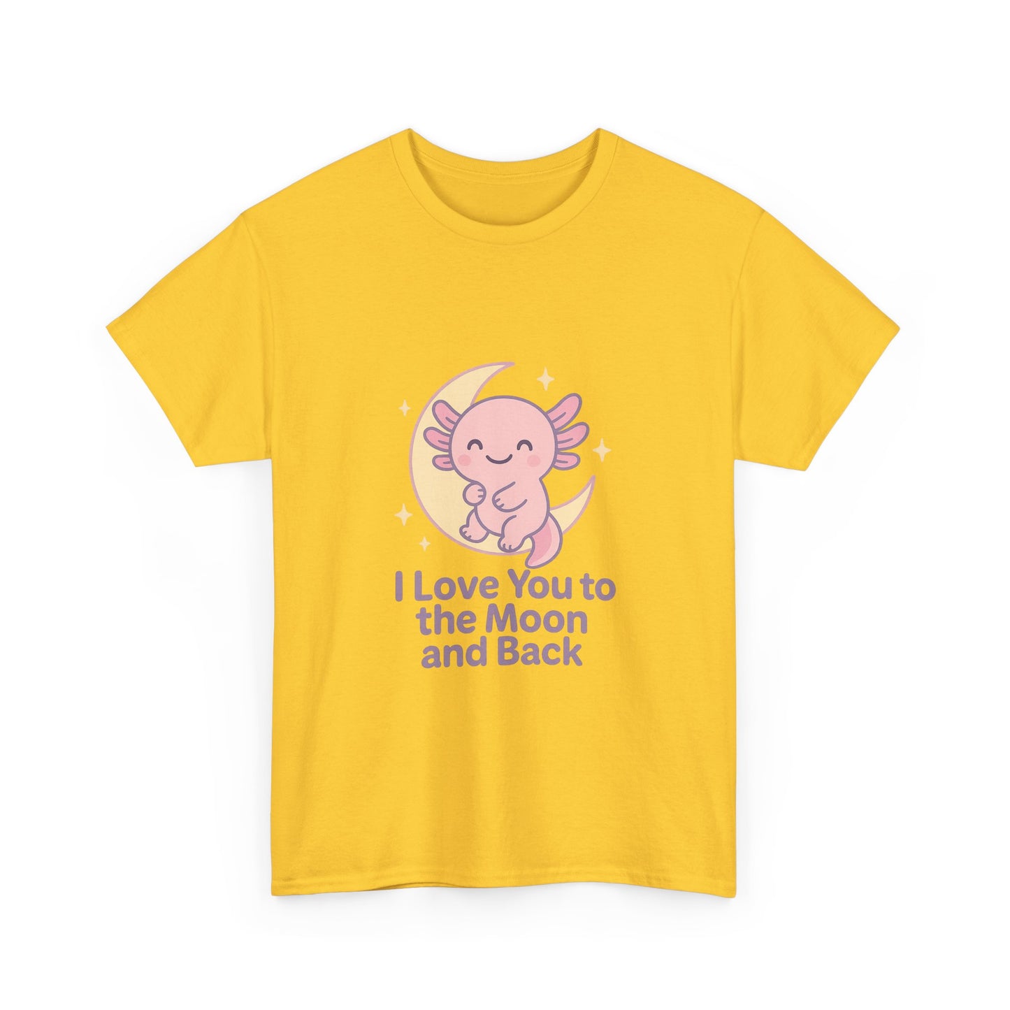 Cute Angel Love T-Shirt | I Love You to the Moon and Back Tee | Unisex Heavy Cotton Tee